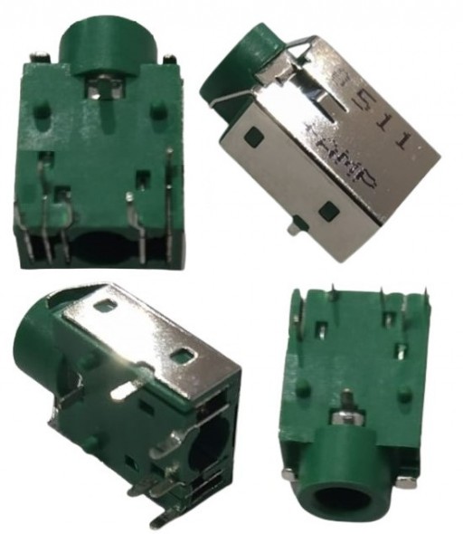 Conector Jack Áudio P2 6pinos para pci verde